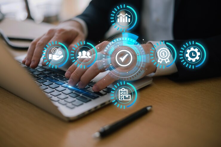 Foto gratuito concetto standard di controllo della qualità m