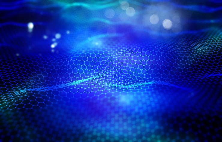 Foto gratuito connessioni di rete digitale 3d, sfondo moderno