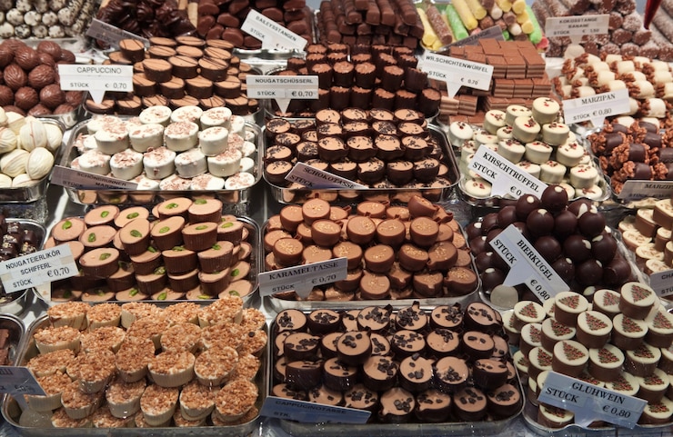 Foto gratuito contatore di dolci
