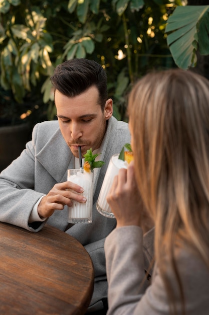 Coppia di tiro medio con pina colada