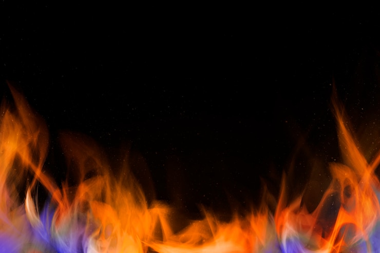 Foto gratuito cornice bordo fiamma fuoco retrò