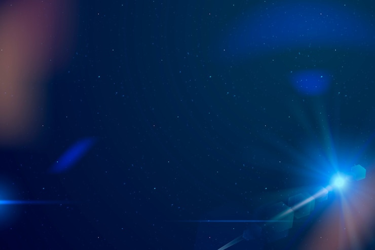 Foto gratuito cornice bordo riflesso lente blu astratta flare