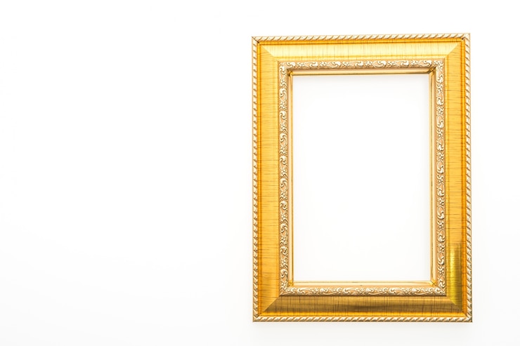 Foto gratuito cornice decorativa con sfondo bianco