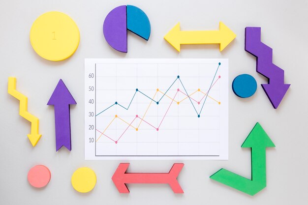 Cornice di grafici di economia