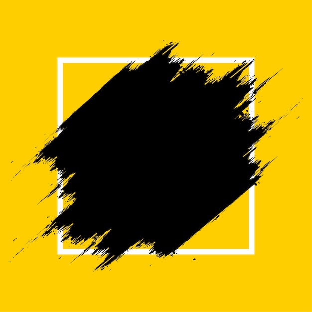 Cornice Splash moderna con sfondo giallo