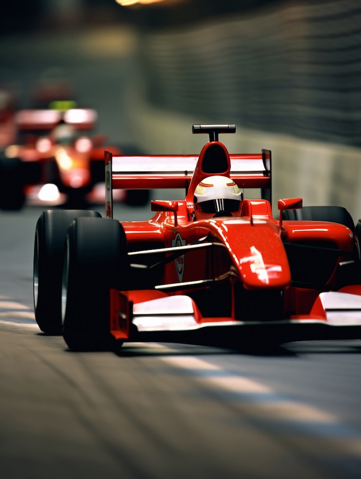 Foto gratuito corse automobilistiche in competizioni sportive