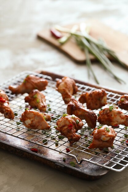 Cosce di pollo fritte