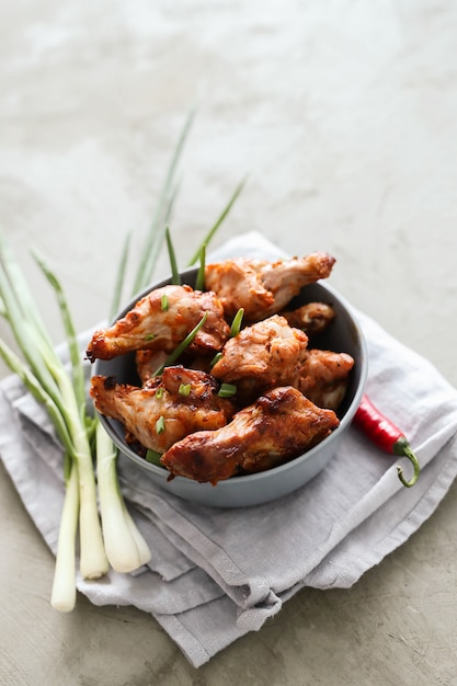 Cosce di pollo fritte