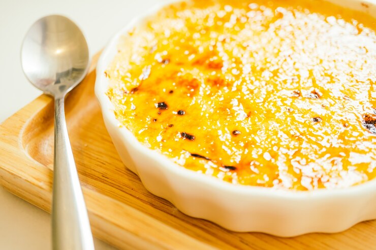 Foto gratuito cream brulee