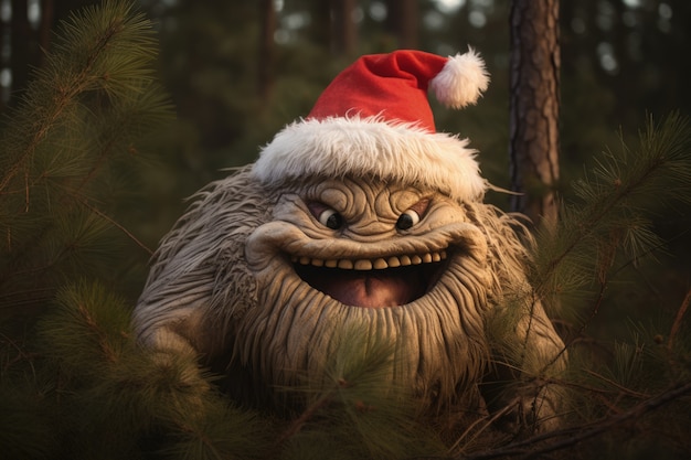 Creatura stravagante che illustra il Grinch