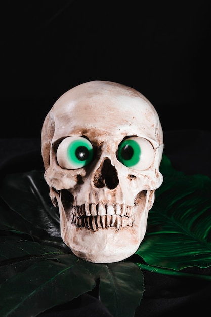 Creepy skull con bulbi oculari giocattolo