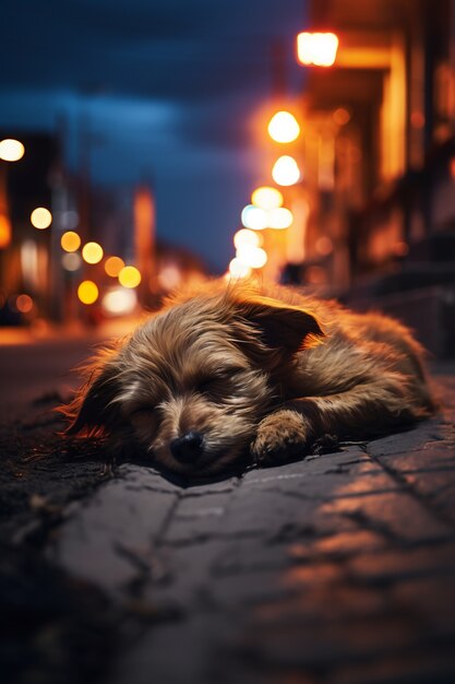 Cuccio cane che dorme ai generato