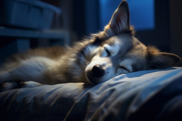 Cuccio cane che dorme ai generato