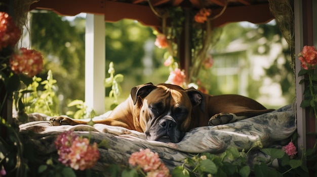 Cuccio cane che dorme ai generato