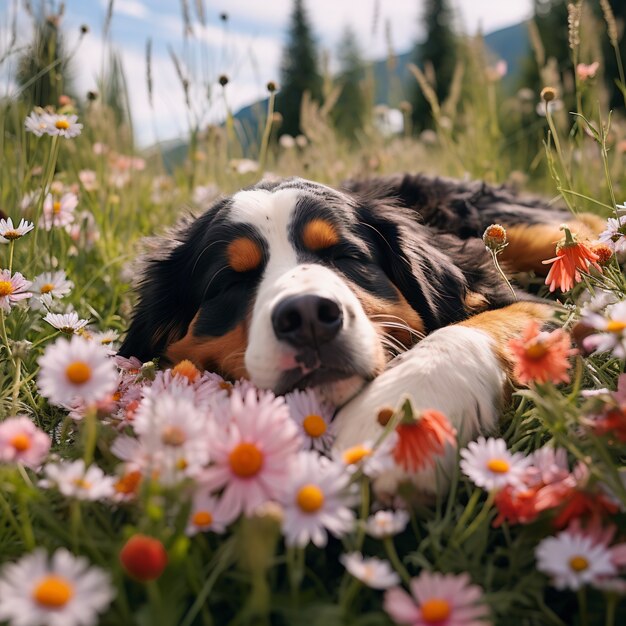 Cuccio cane che dorme ai generato