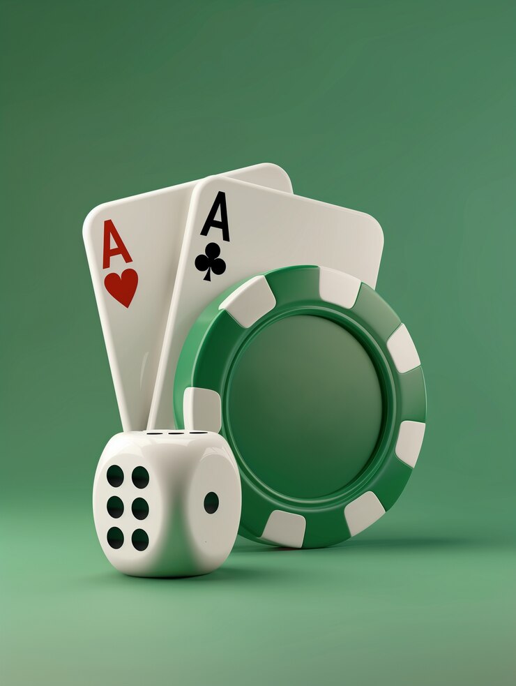 Foto gratuito dadi da casinò 3d