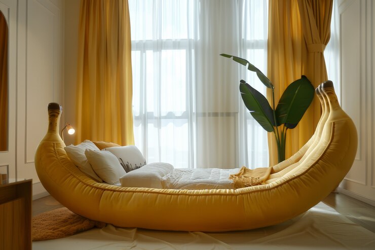 Foto gratuito decorazione d'interno e mobili ispirati a frutta e verdura
