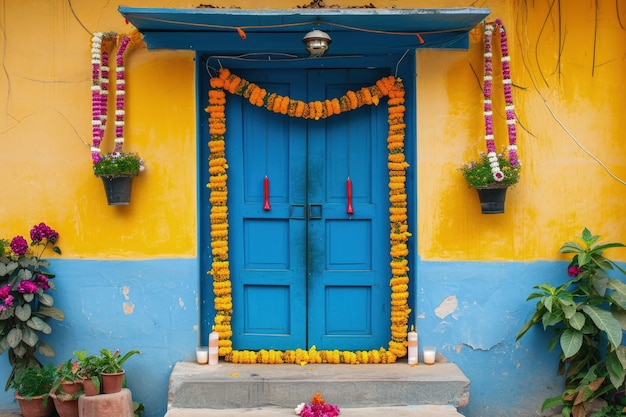 Decorazione della porta Navratri altamente dettagliata