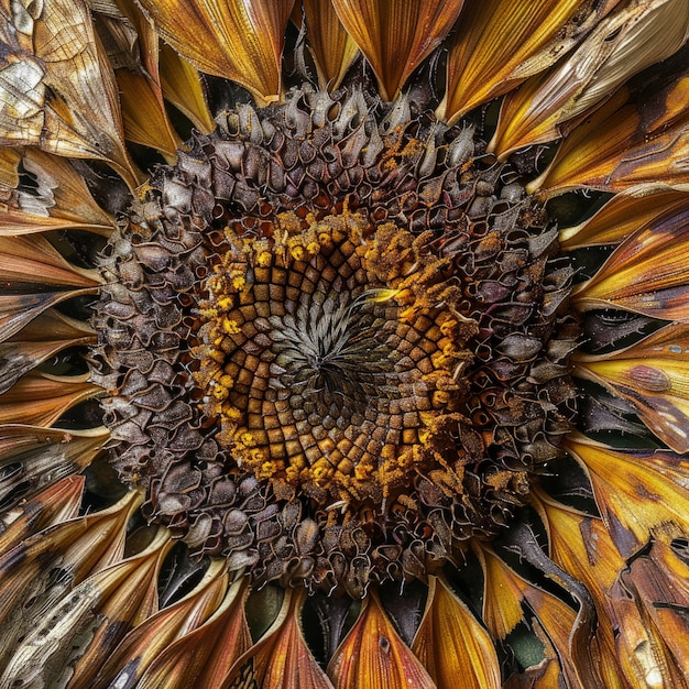 Decorazione onirica con fiori secchi