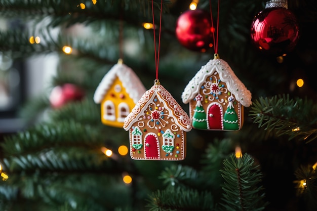 Decorazioni per la casa sull'albero di Natale