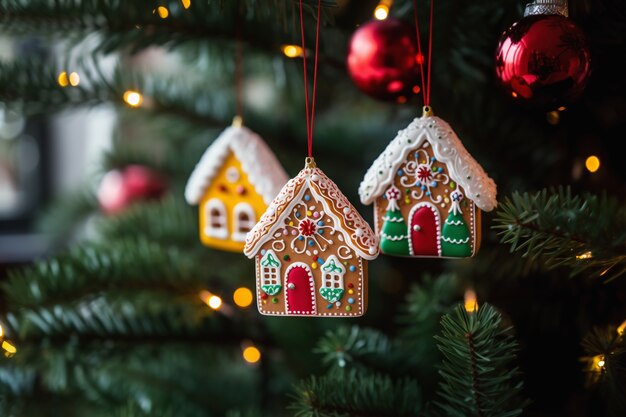 Decorazioni per la casa sull'albero di Natale