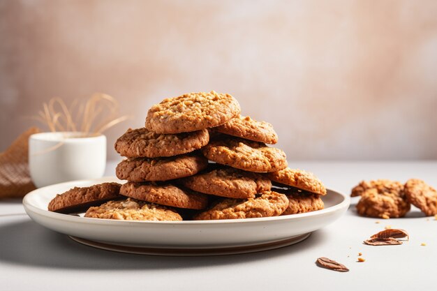 Deliziosa disposizione dei biscotti