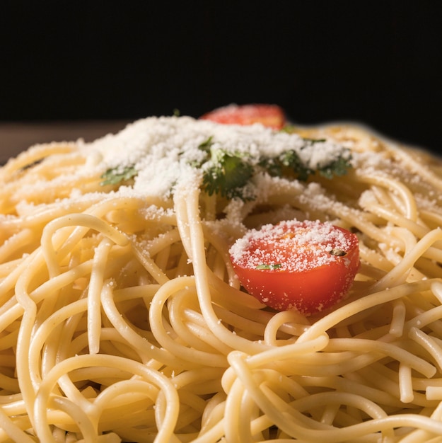 Deliziosa pasta con farina di pomodori