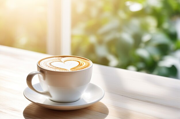 Deliziosa tazza di caffè al chiuso