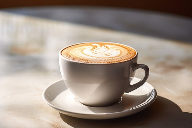 Deliziosa tazza di caffè al chiuso