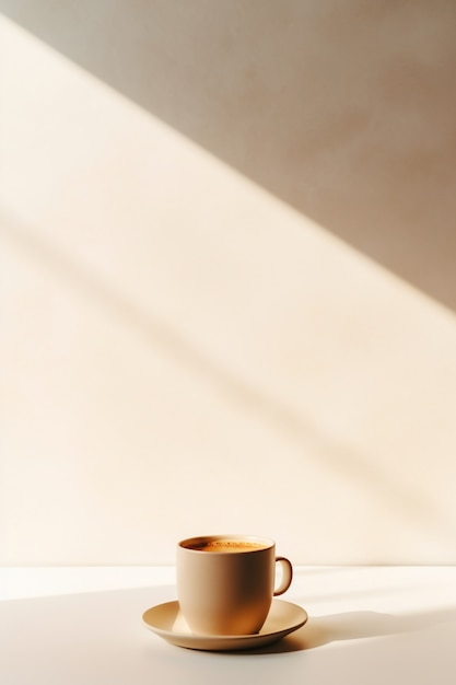 Deliziosa tazza di caffè in studio