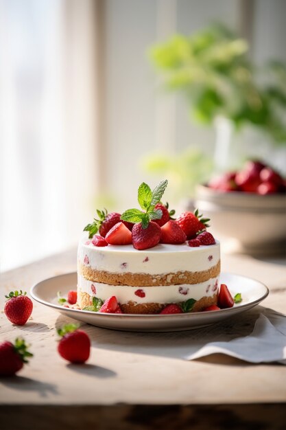 Deliziosa torta alle fragole