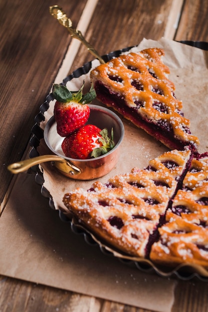 Deliziosa torta con marmellata