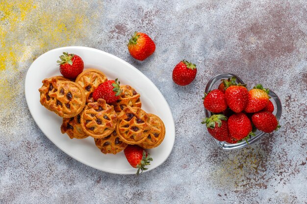 Deliziose mini crostate alla fragola.