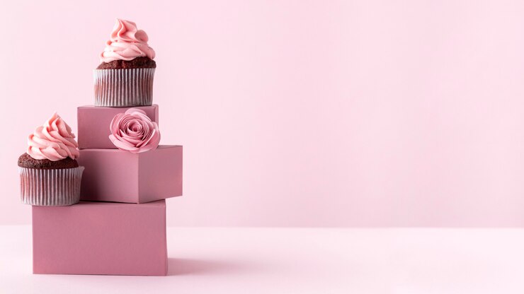 Foto gratuito deliziosi cupcakes con copia-spazio
