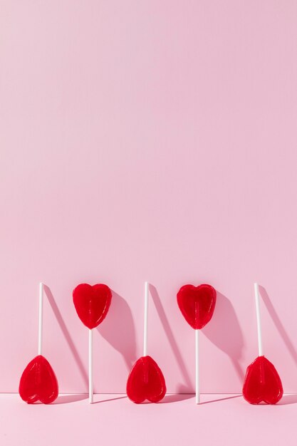 Deliziosi dolci a forma di cuore