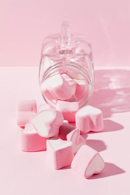 Deliziosi dolci a forma di cuore