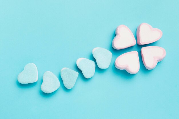 Deliziosi dolci a forma di cuore