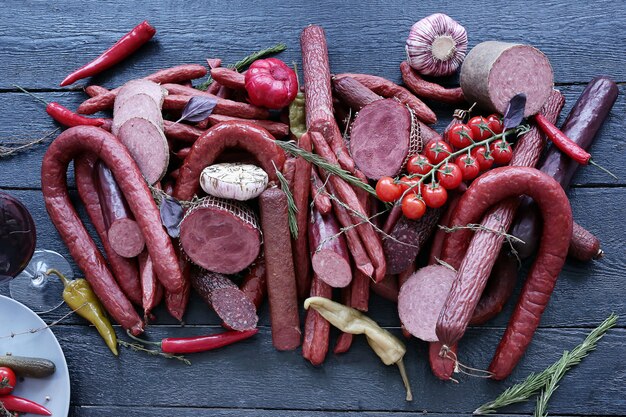 Delizioso assortimento di carne