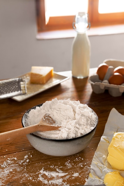 Delizioso assortimento di pane al formaggio