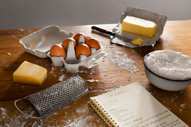 Delizioso assortimento di pane al formaggio