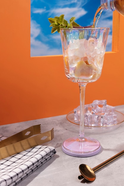 Delizioso bicchiere da cocktail daiquiri