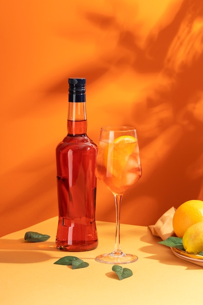 Delizioso cocktail italiano con sfondo realistico