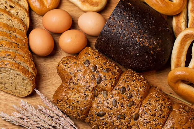 Delizioso pane fatto con buon grano