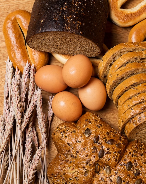 Delizioso pane fatto con buon grano