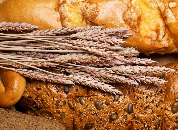 Delizioso pane fatto con buon grano