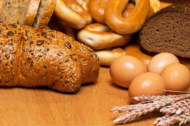 Delizioso pane fatto con buon grano