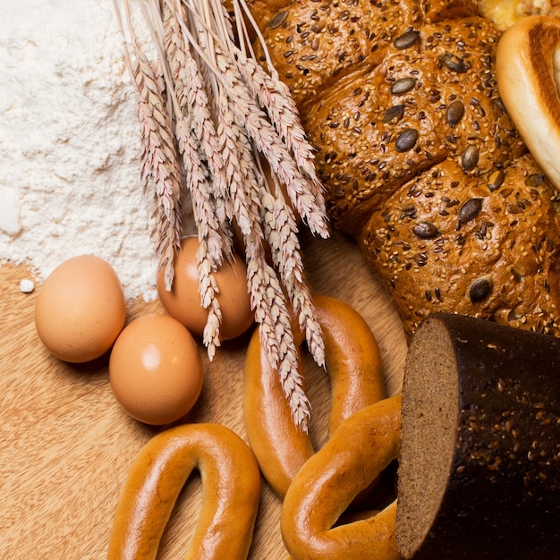 Delizioso pane fatto con buon grano