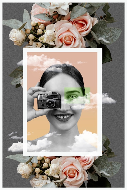 Design creativo collage vintage