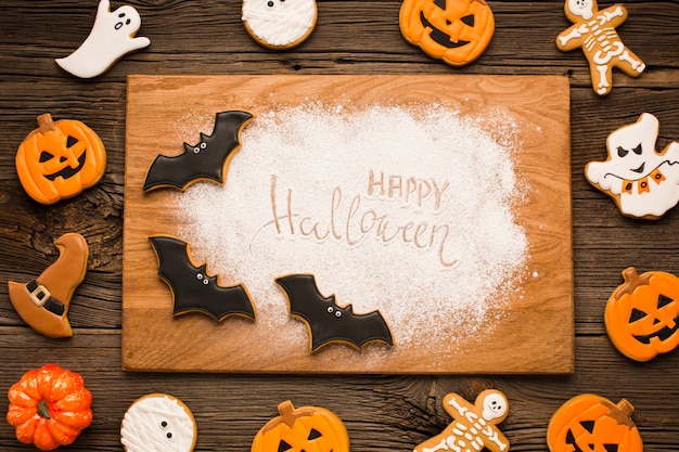 Design piatto di elementi di Halloween