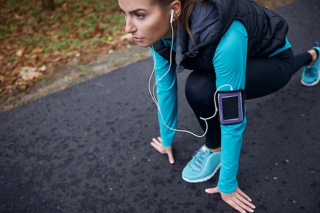 È determinata a correre